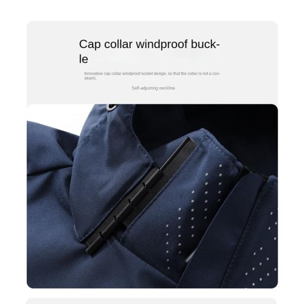 Regular Length Men's Windbreaker Jacket for Spring and Autumn XMAMLON Custom Clothing