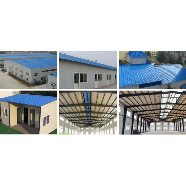Customized Insulated Sandwich Panel Blue Fireproof Sandwich Panel Environmentally Friendly