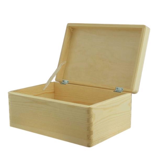 Custom Order Accepted Rectangle Unfinished Decorative Storage Wooden Packing Box