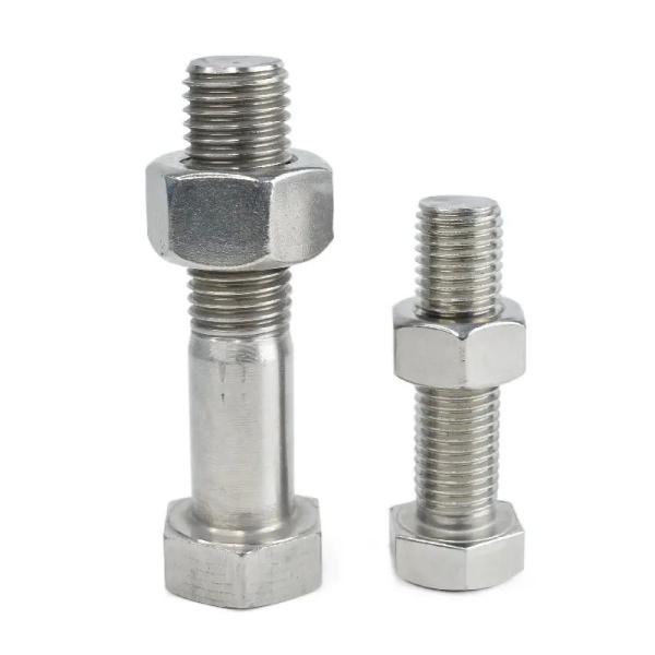 Boulons d'acier inoxydable et boulons principaux d'hexagone des écrous DIN933 DIN931 SS304 M30 x 100mm