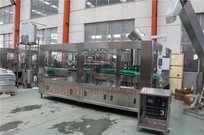 32 Head Vacuum Type Glass Bottle Filling Line Juice Filling Machine For Fresh Juice