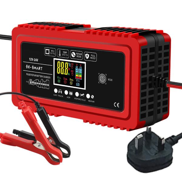 12V 12A/24V 6A Universal Lead Acid Battery Charger for Car AGM Battery Private Mold Automatic Identification Universal
