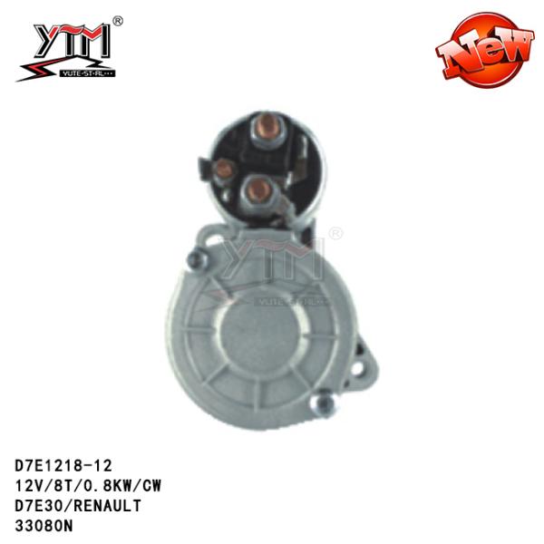 Motor de acionador de partida de D7E1218-12 8T 0.8KW French car PARA A NOTA dos MÍCRONS de MARÇO do CUBO de NISSAN