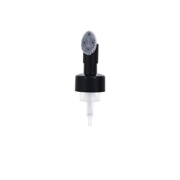 Silicone Brush Foam Pump Dispenser for Facial Cleanser and Mousse Bottles
