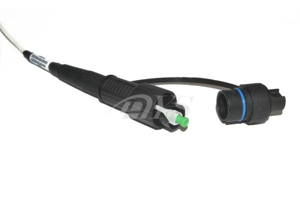 Waterproof Fiber Optic Patch Cord Black Color For Mini SC Optic Connector