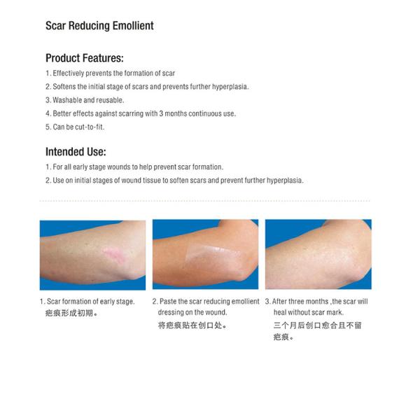 Medical Scar Reducing Emollient Silicone Scar Gel Patches for Scars