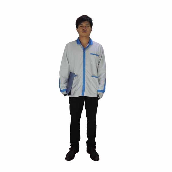 2.5mm Grid 98% 99% Polyester Antistatic ESD Coverall
