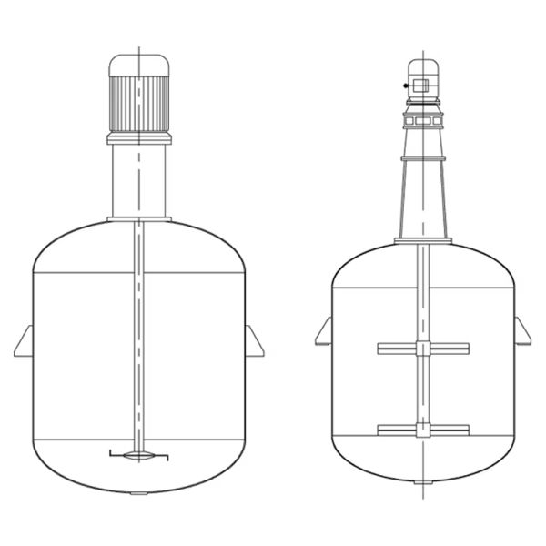 Custom Mixing Reactors 500L–100,000L Stainless Steel Chemical Reaction Vessels Suitable for mixing and dissolving solid-liquid materials in coatings/pigments/dispersions