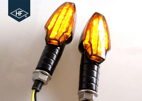Black BM1290 Plastic Motorcycle Turn Signal Lights For Honda / Yamaha / KTM