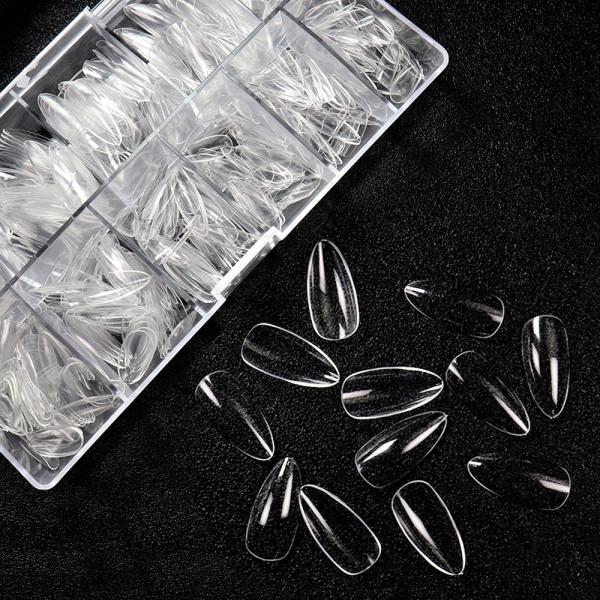 MSDS Certification Customized Accepted Designer Luxury 500Pcs Salon Fakenail False Long Ballet Virtual French Nail Tips