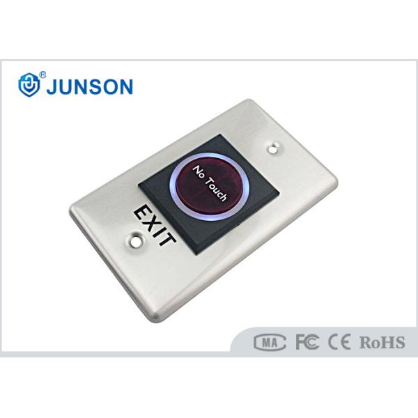 Infrared Touch Free Exit Push Button Door Release Sensor SS304 Plating Material