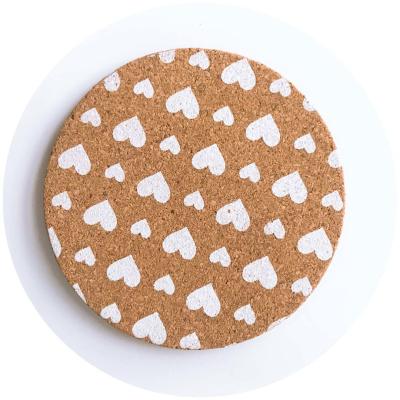 Dia4” Cork Coasters Round Antitear natural