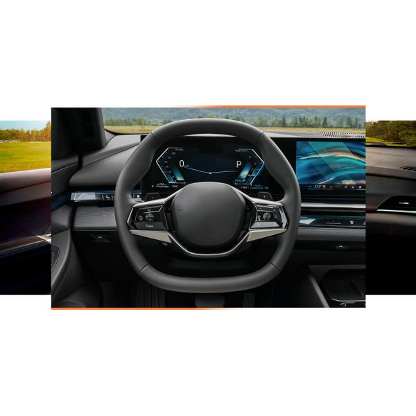 Customized Hand Stitching Steering Wheel Cover for BMW 5 Series i5 G60 G61 2023 2024