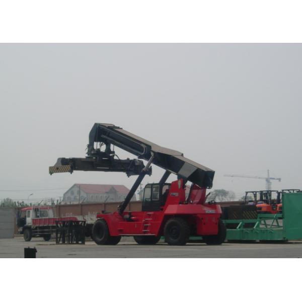 Diesel Reach Stacker For Container , Container power lift forklift 45 Tons Rated capacity