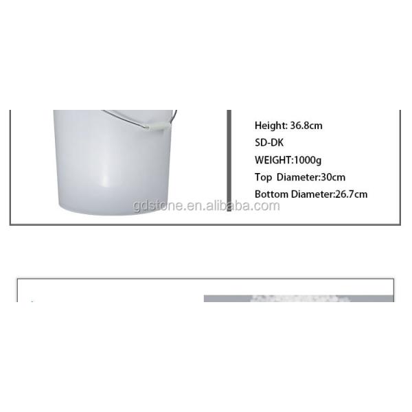Top Dia 30cm 20 Litre Paint Bucket With Handle 90 Mils Thick