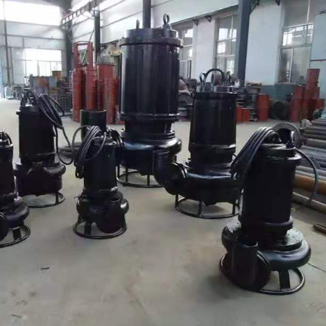 15 kW Submersible Slurry Pump with DN100 Discharge Outlet and High-Chrome Alloy for Abrasive Slurry Handling