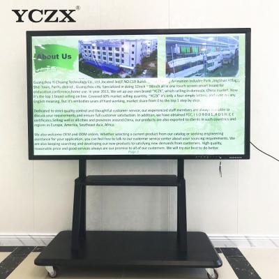 Ultra moniteur infrarouge d'écran tactile de HD 4K, affichage interactif de conseil futé