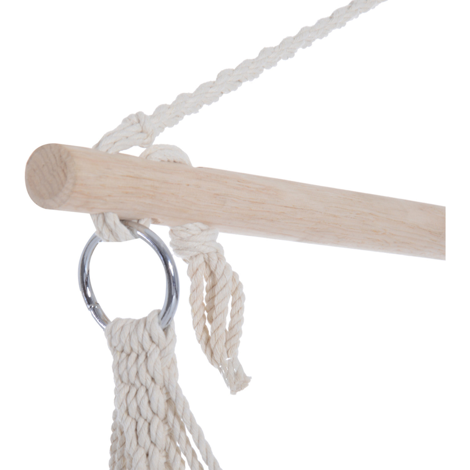 3.1kg AJUNION Outdoor Swing Hammock Seat Modern Style Hanging Cotton Rope Swing Chair