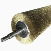 Rodillo de pincel cilíndrico industrial rotativo de metal para limpieza de cinta transportadora