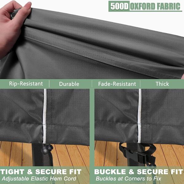 Outdoors Heavy Duty Waterproof Anti-UV Extra Large Patio Furniture/Sectional Sofa Cover,140x86