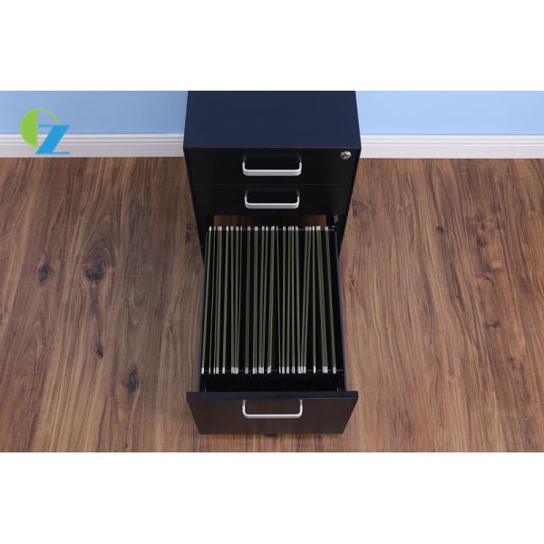 Metal Office Furniture 3 Drawer Mobile Pedestal Cabinet 3 Layer