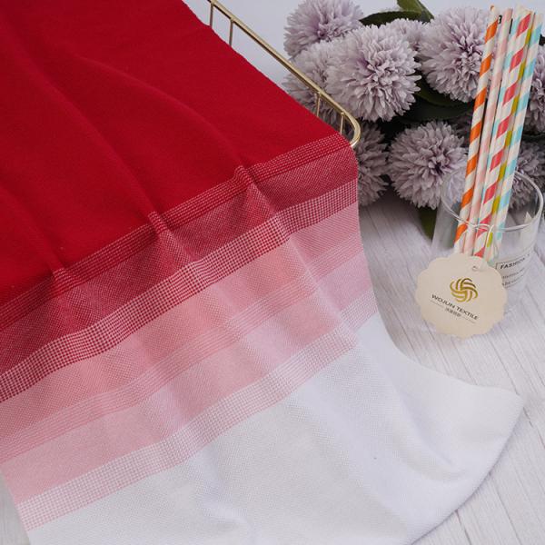 Поло рубашка натяжная хлопчатобумажная ткань, потепляющая нить окрашенная хлопчатобумажная ткань