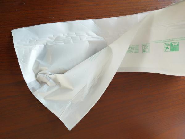 Nature Color Biodegradable Plastic Grocery Bags Star Sealed Type EN 13432 Standard