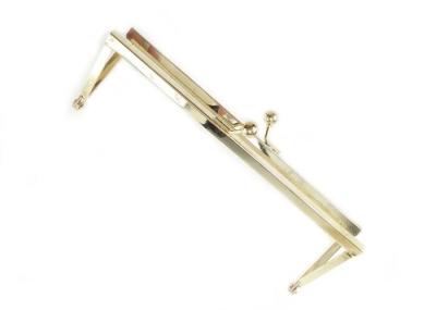 Golden Ball Clasp Metal Clutch Frame Hardware Stamped for Handbags