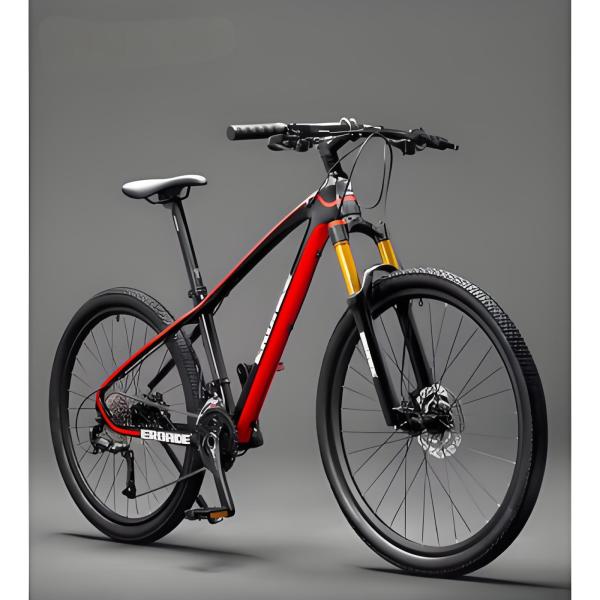 Bicicleta de montaña plegable de acero de alto carbono ligera con tamaño de rueda de 27.5 pulgadas y suspensión de tenedor de acero