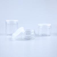 Bouteilles en plastique pour animaux de compagnie Contenant en plastique pour biscuits vide et clair avec couvercle en aluminium pour emballage alimentaire