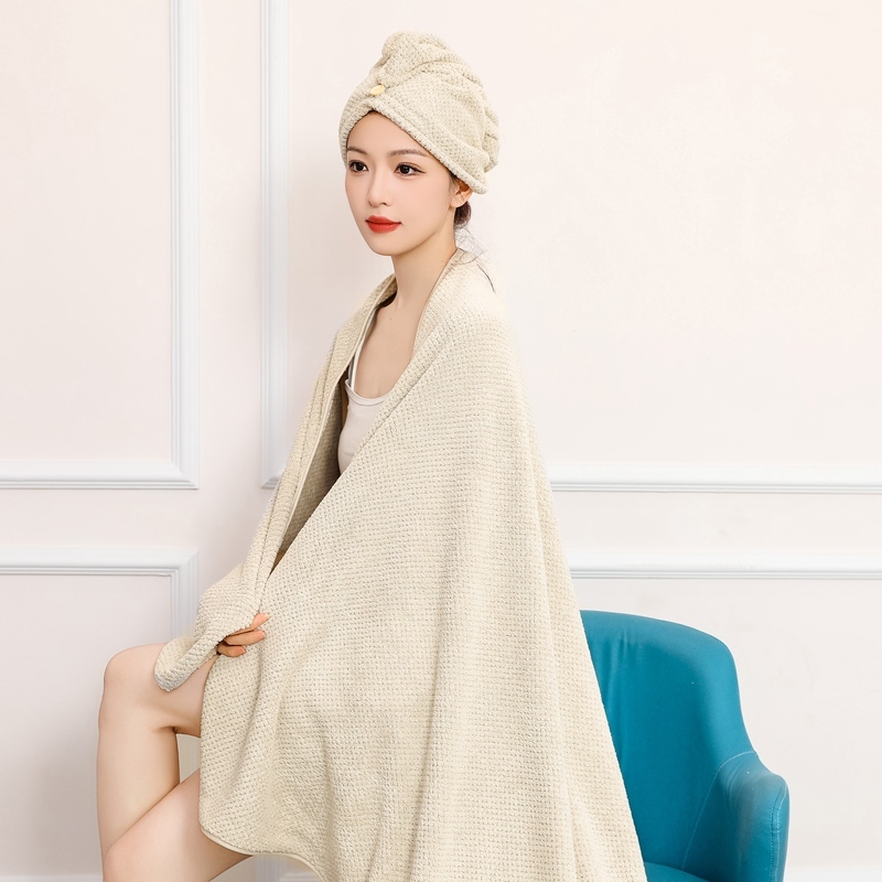 Super Absorbent Soft Microfiber Waffle Weave Bath Towels 300gsm 75x150cm