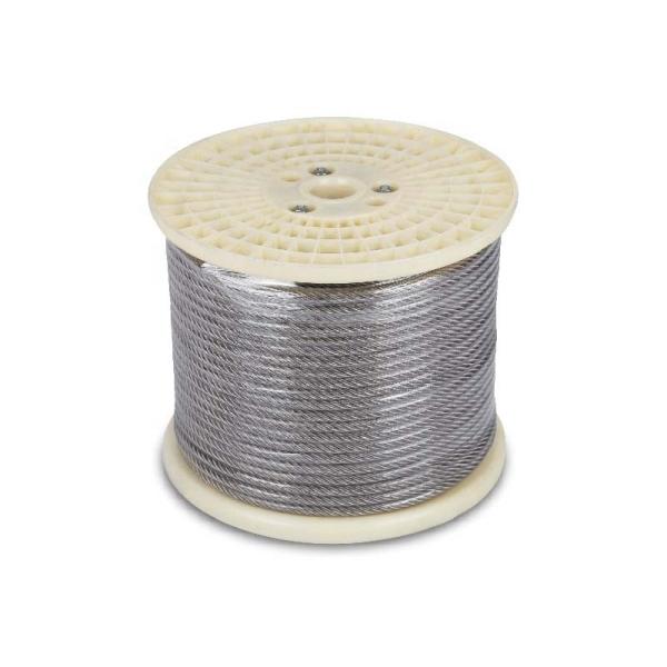 Cable de câble en acier inoxydable garanti pour élévateur/gran/cœur en acier marin 7 fil/19 fil Construction et longue durée