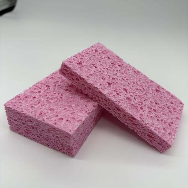 Natural Wood Pulp Dish Sponge - Non-Stick Oil Scrubber