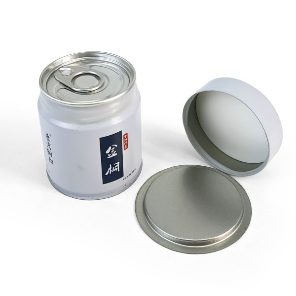 Airtight Food Grade 30g 50g 100g Matcha Tin Can Green Tea Powder Tin Container with Screw Lid
