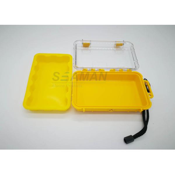 Small Waterproof Protective Hard Case with silicone pad For  Camping, Fishing,Traveling, Water Sports