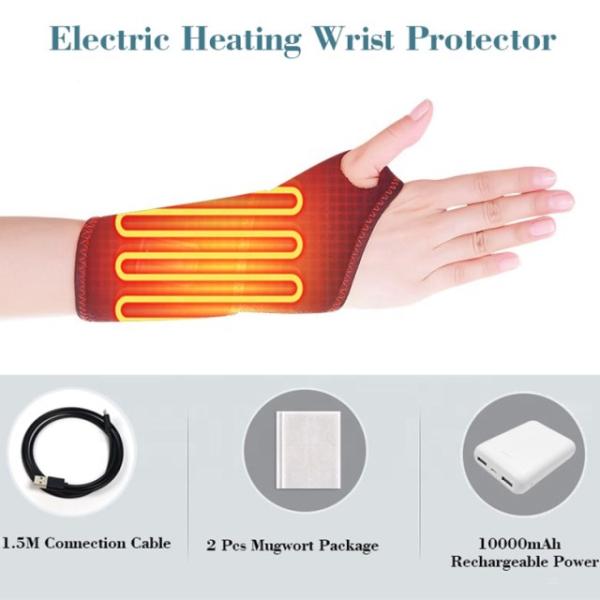 Батарея браслета 5v с подогревом для тяжелой атлетики защищает правую руку