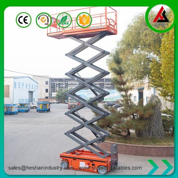 Self Propelled Mobile Scissor Lift Hydraulic 40 Ft Electric Scissor Lift