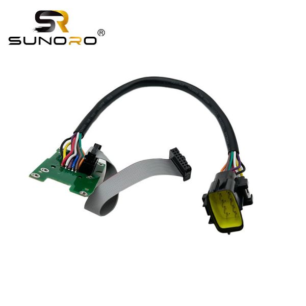 SUNORO for EC210 EC290 Monitor Display Screen Plug 14390065 Construction Machinery Part for Excavator Monitor Connector