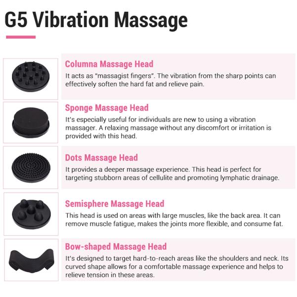 2024 2 in 1 pink G8 Vibration Body Massage Vacuum Heating Slimming Machine with Stand