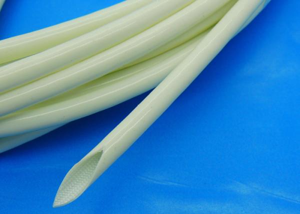 White High Temperature Fiberglass Sleeving for AC Motor / Generator / Electronics