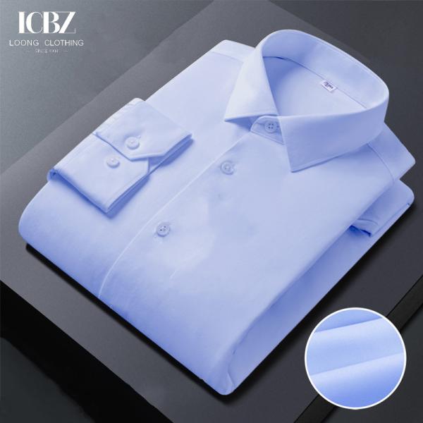 90% Goose Down Tecido Triproof Solid Camisa de Manga Longa para Homens por LCBZ OEM