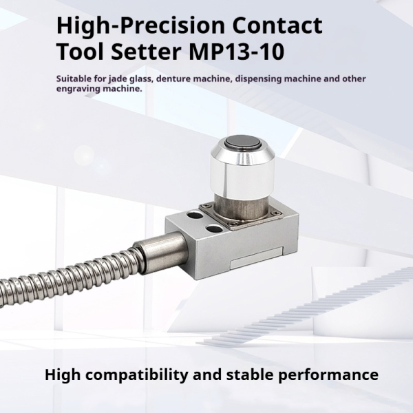 MP13-10 Small CNC Milling Machine Tool Setter 10mm Diameter 1.0N Contact Force 0.001mm Z Axis Zero 2 Core Height Sensor