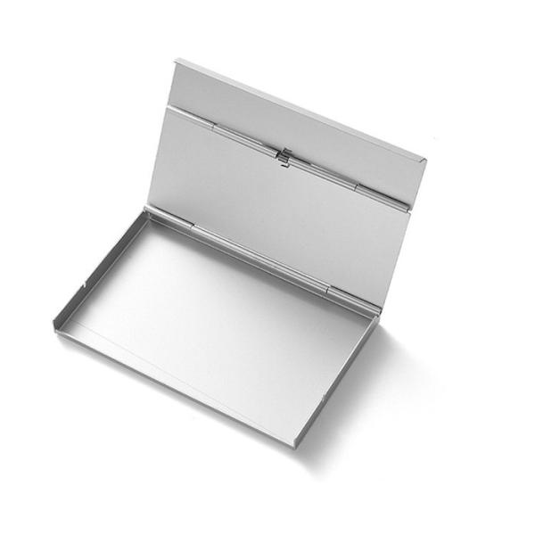 Silver Anodizing 95*60mm Aluminum Rfid Credit Card Holder for 4~8cards
