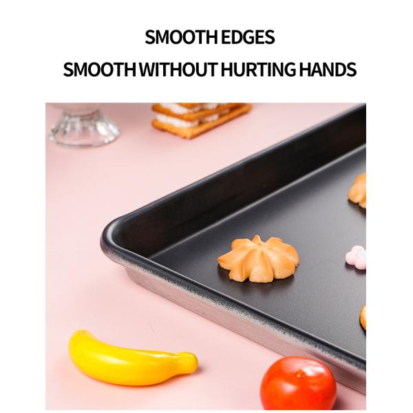 Commercial Bread Baking Equipment Non - Stick Aluminized Steel Roasting oven Pan