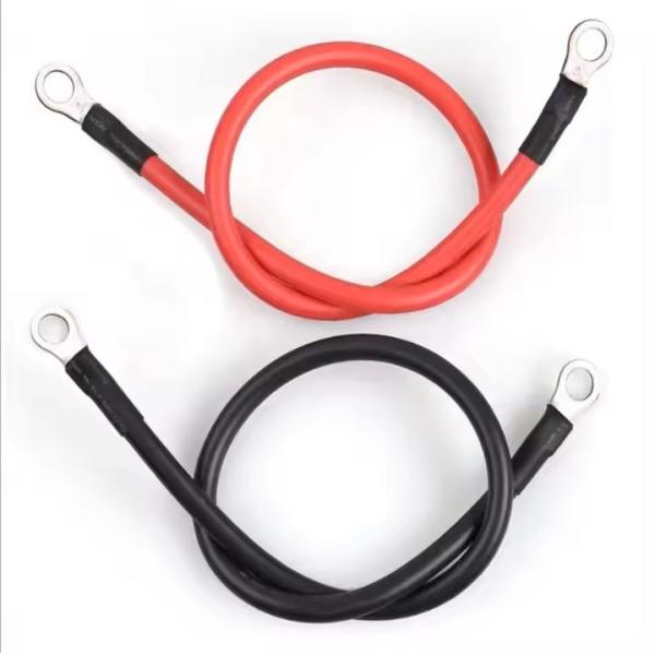 Чёрный 2-габаритный AWG Кабель батареи на заказ Медная проволока для солнечной, морской, инвертора