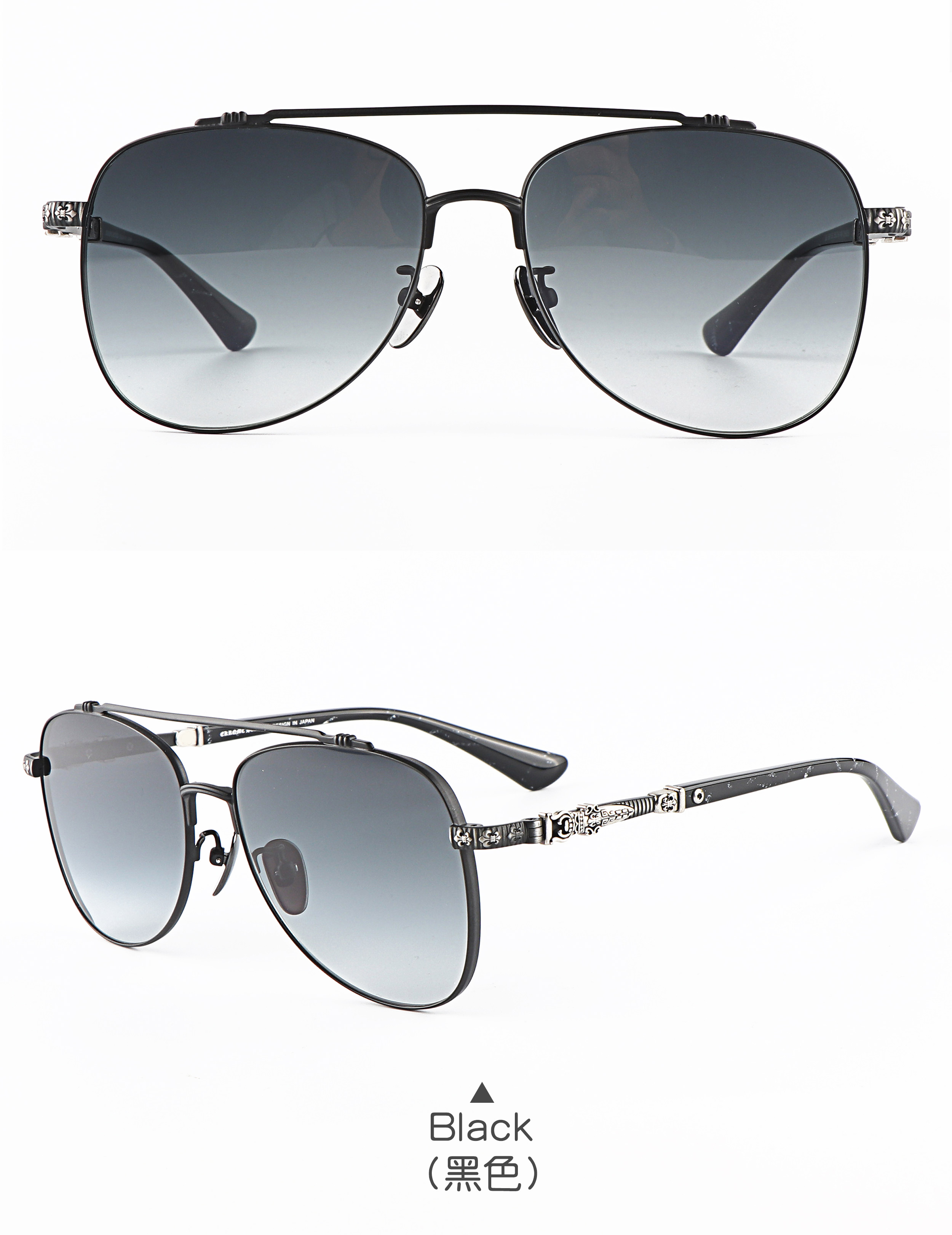 2026 Wholesale Design Titanium Unisex Sun Glass Cycling Men Women Vintage Lightweight Temple Sunglasses Customizable Side logo