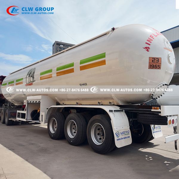 Tri-Axle 60m³ LPG Tanker Trailer with Q345R Steel Tank and USA CORKEN Pump for Bulk Gas Distribution