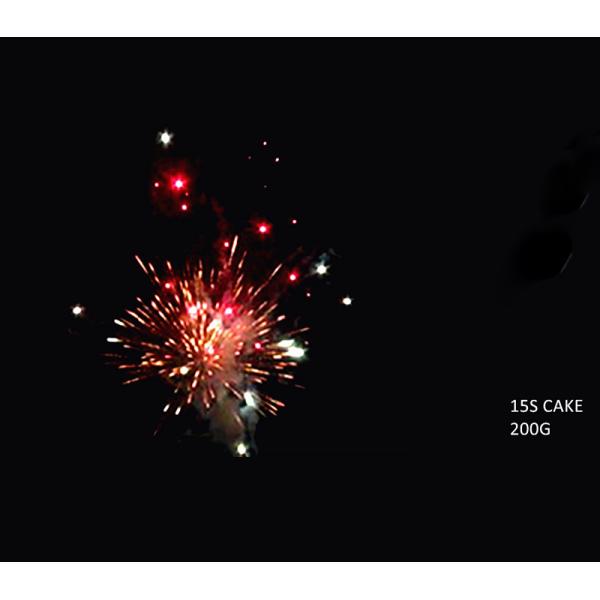 15 Shots 200g Cake Fireworks From Liuyang High Quality Chinese Pyrotechnic With Special Effects