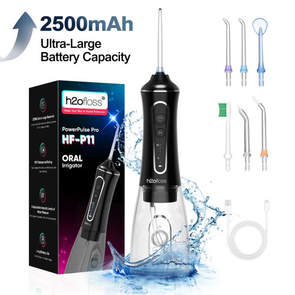 Mouth Jet Teeth Cleaning Professional Portable 400mL Pik Dental Irrigator Oral Floss Pick Electric Water Flosser Waterflosser