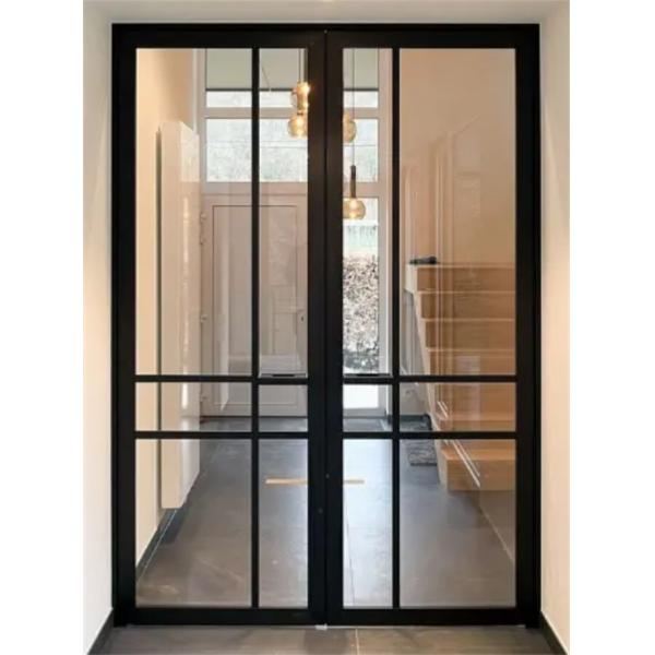 Stainless Steel Screen Netting Custom Design Thermal Break Aluminum Casement Glass Doors